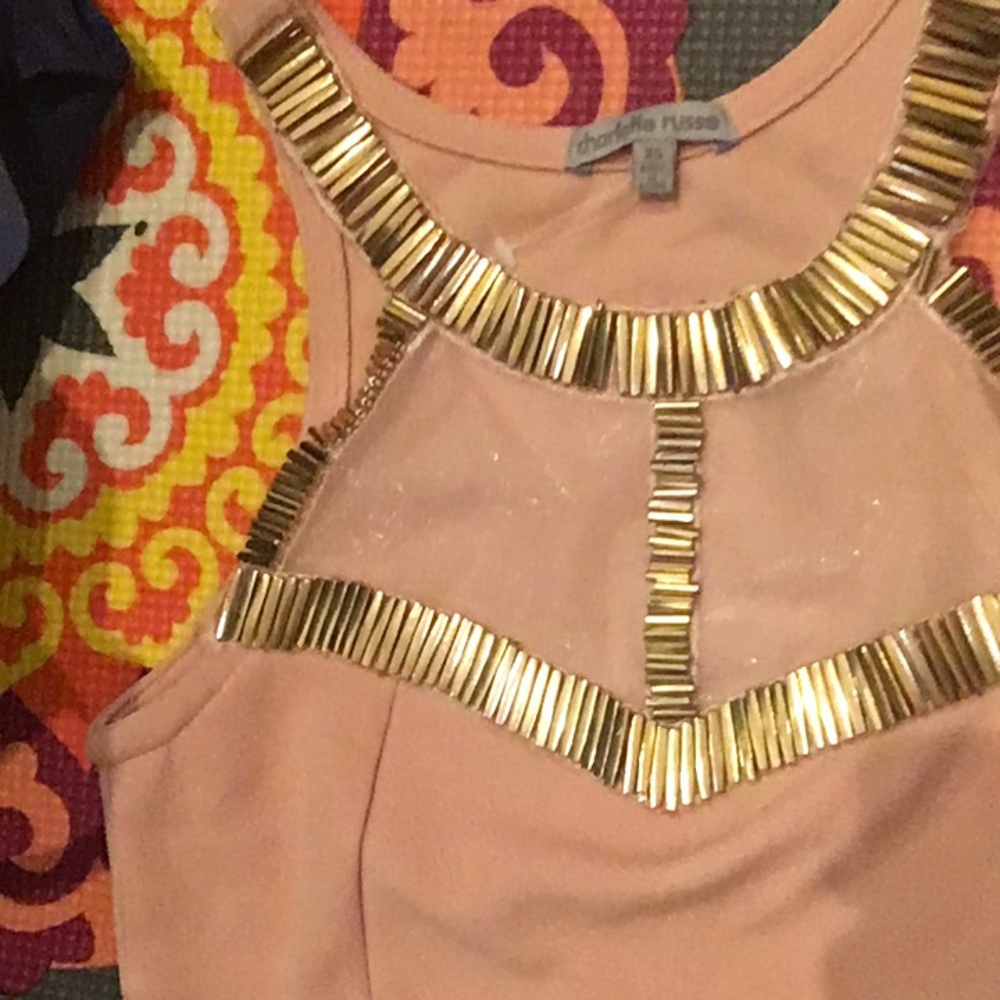 Charlotte Russell pink crop top